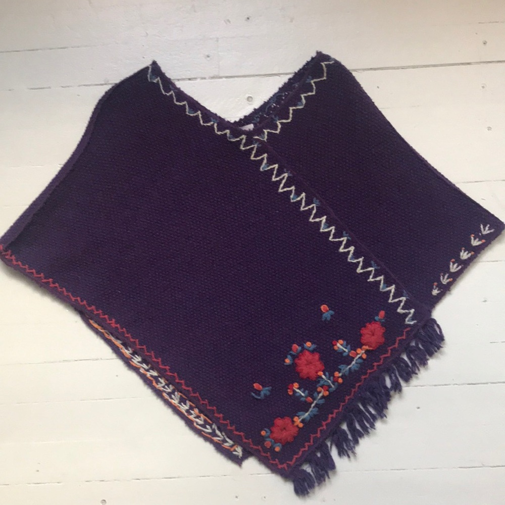 Free People faux scarf wrap, shawl, purple M